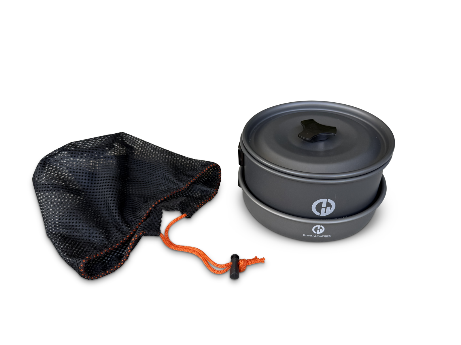 Dunn & Watson Camp Cooking Set Pot Pan And Kettle Out Of Bag