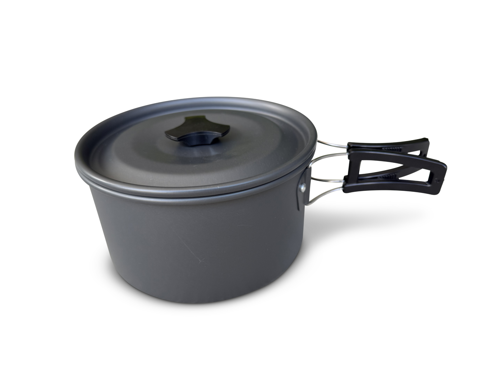 Dunn & Watson Camp Cooking Set Showing Pot With Handle Out