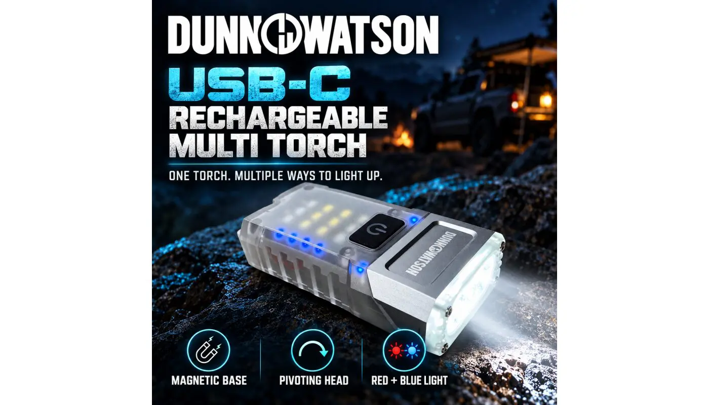 Dunn & Watson Magnetic Camp USB C Torch Brochure 1