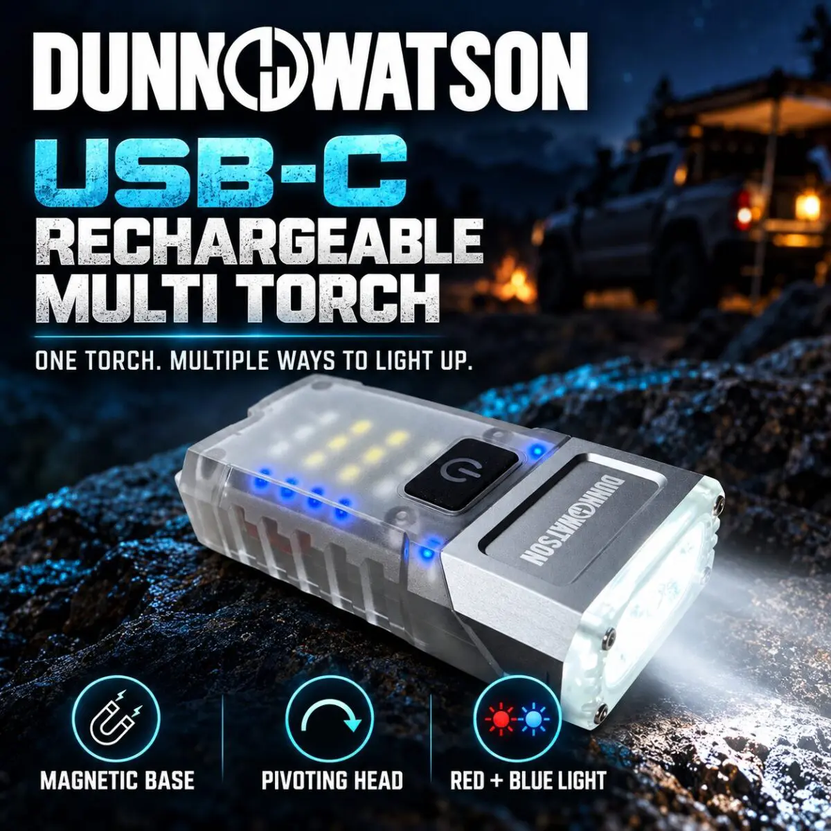 Dunn & Watson Magnetic Camp USB C Torch Brochure 1