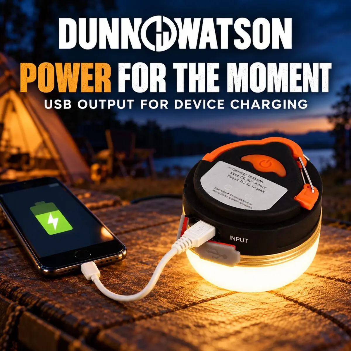 Lantern USB Power For Outdoor Charging