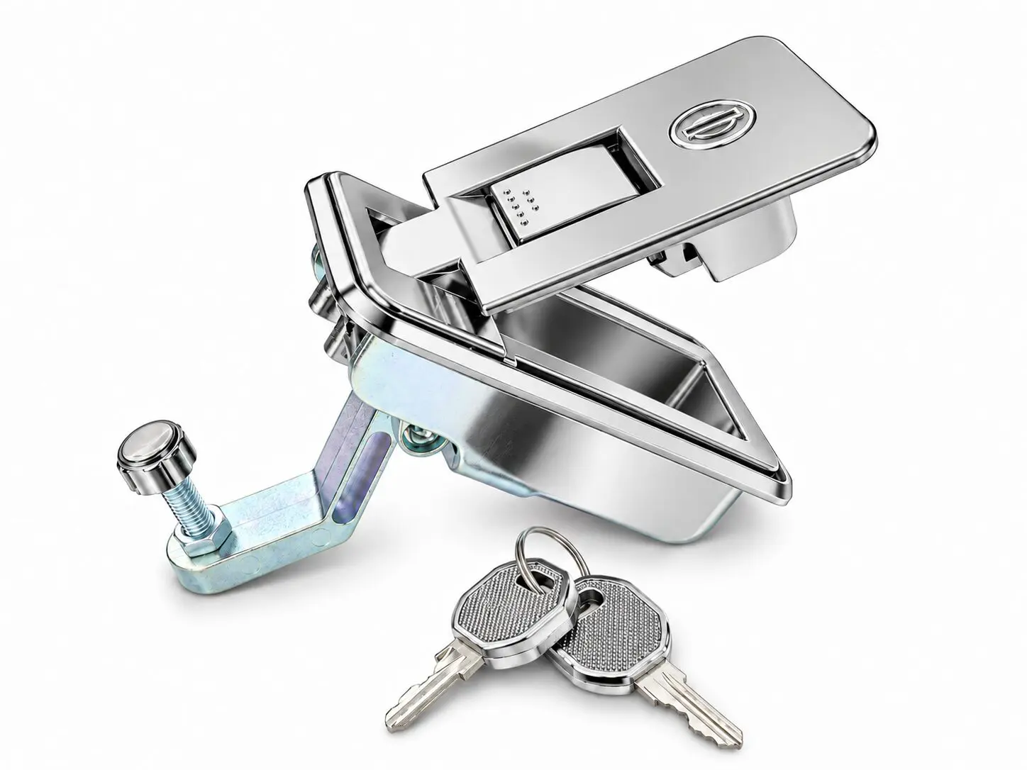 Polished Chrome Lock And Handle