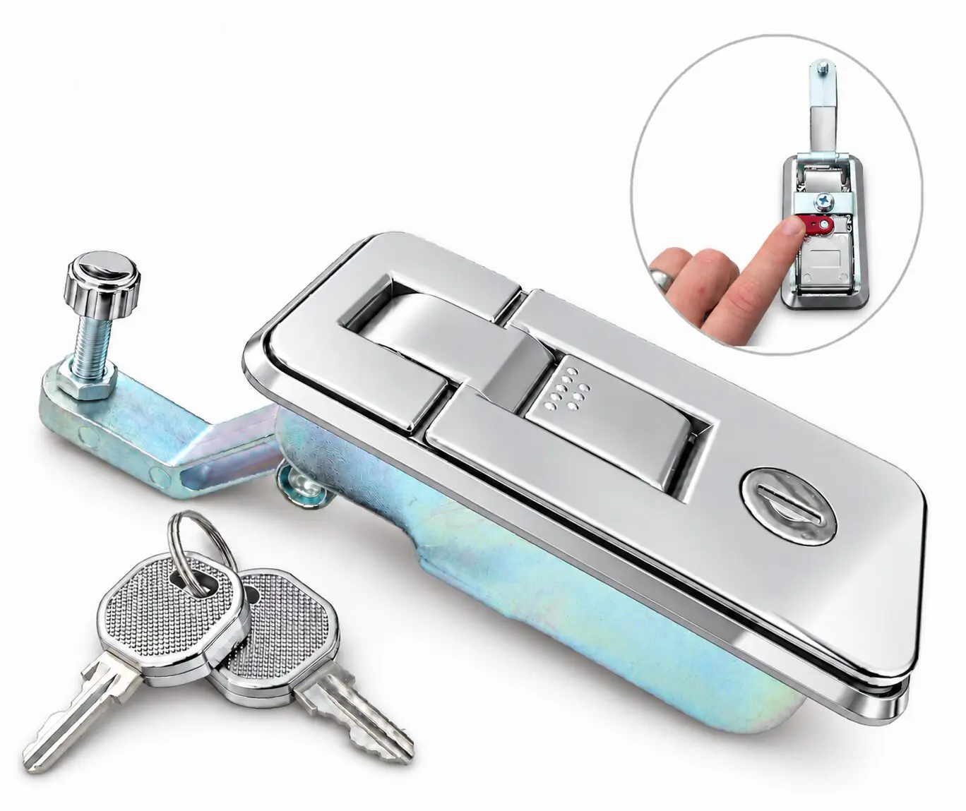 Polished Chrome Lock Detail