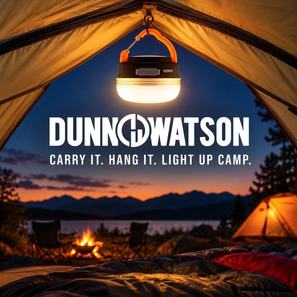 Warm Lantern Glow Inside The Tent