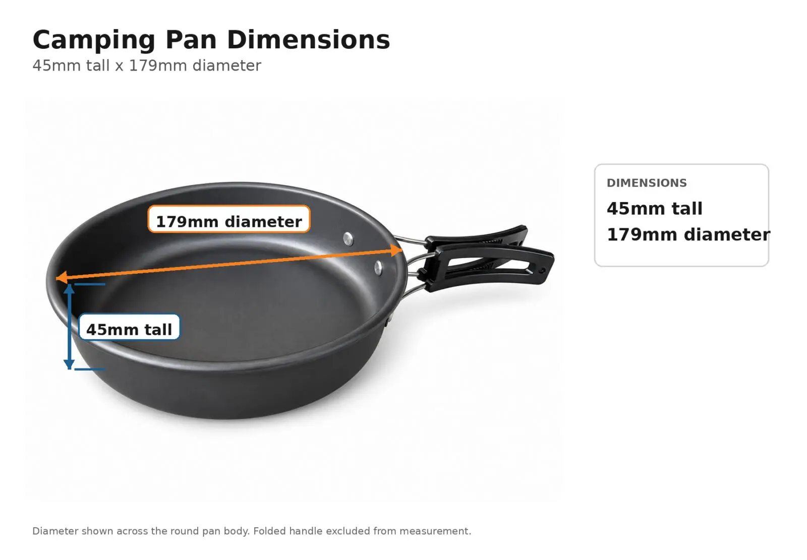 Camping Fry Pan Dimensions