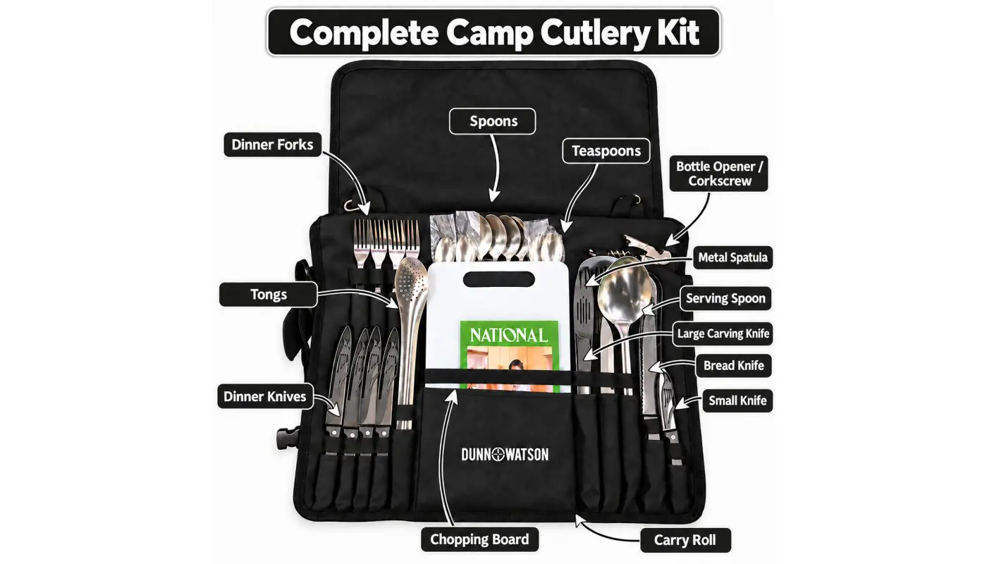 Cutlery Roll Kit Contains