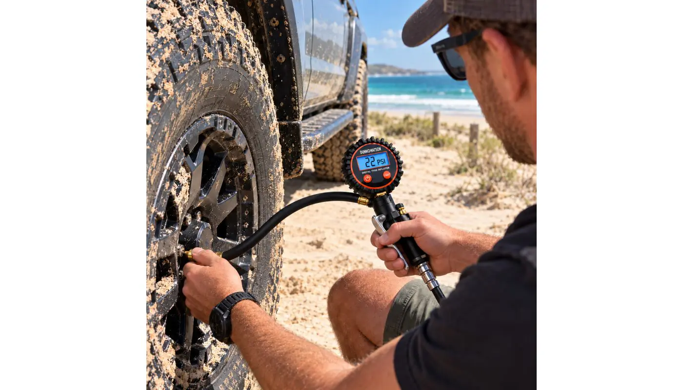 4WD Digital Tyre Pressure Gauge Inflator Deflator - 1