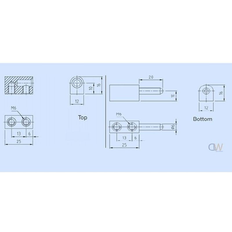 50mm Pintle Hinge - 2