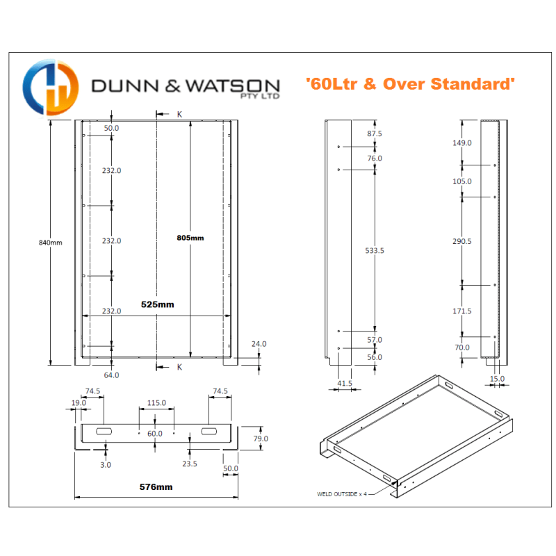 60L & Over Standard Fridge Slide - 3