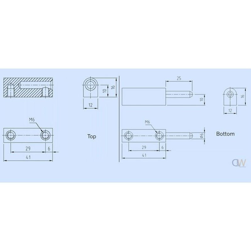 82mm Pintle Hinge - 3