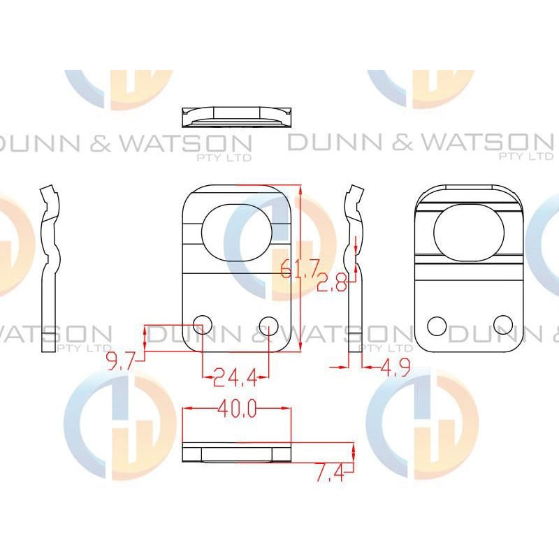 Anti Luce Fastener - Toggle Plate Washer - 8