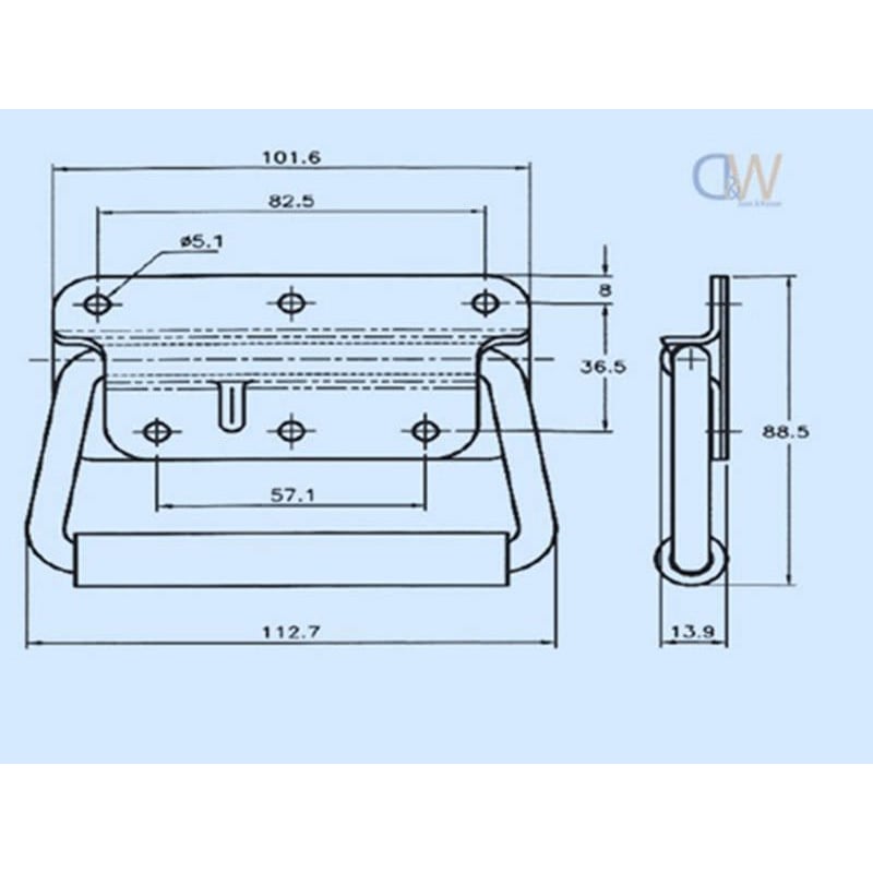 Chest Handle - Spring Loaded - 8