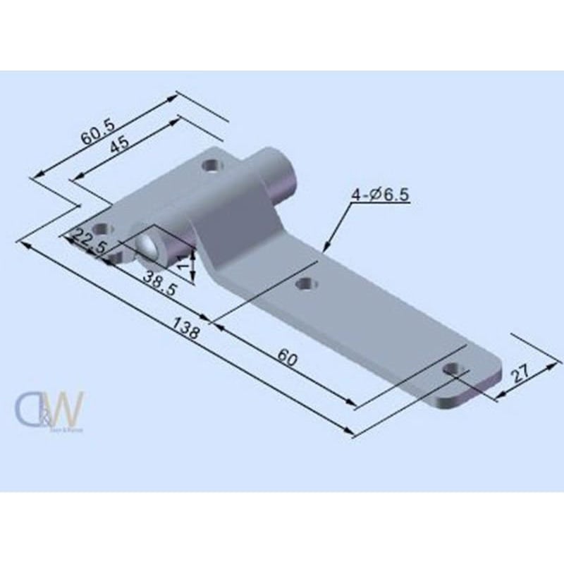 Flat Hinge - Stainless Steel - 2