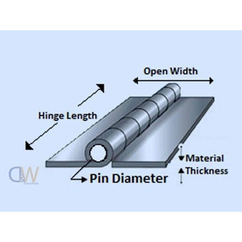 Continuous (Piano) Hinge - Stainless Steel - 2