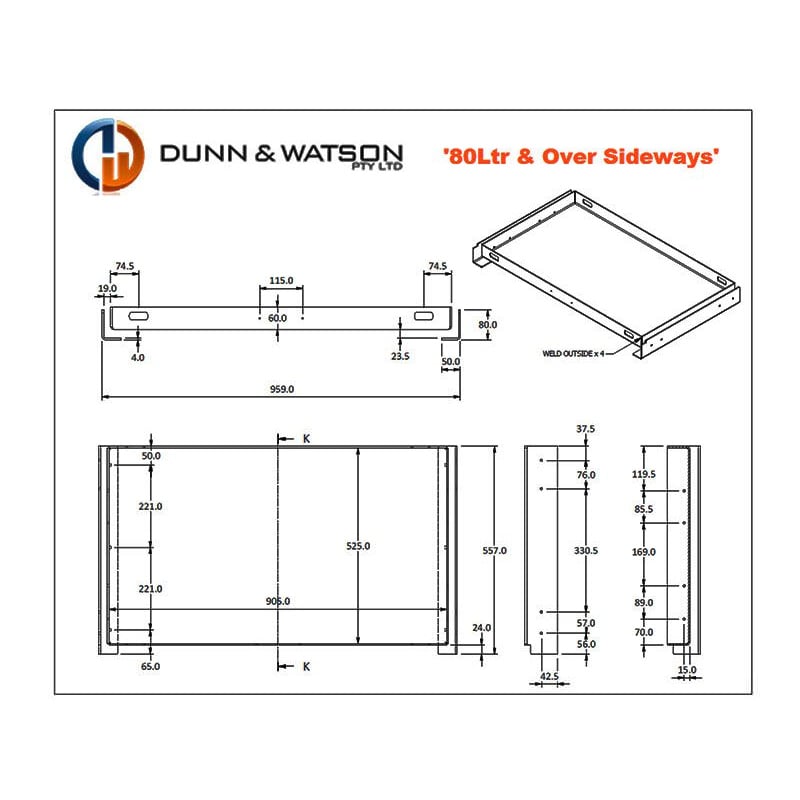 50L & Under Sideways Extending Fridge Slide - 9