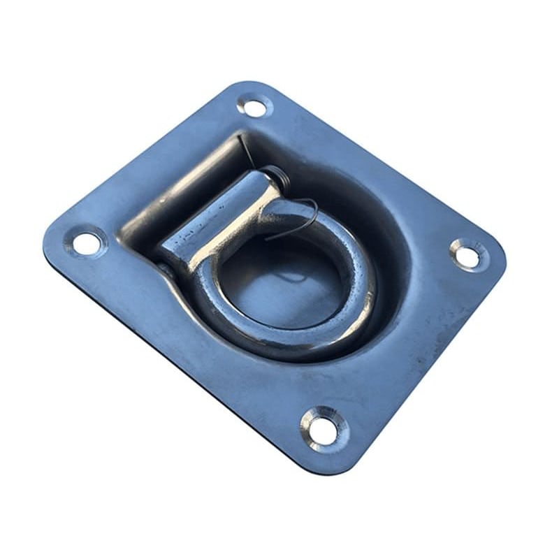 Heavy Duty Recessed Tie Down - Stainless Steel - 6