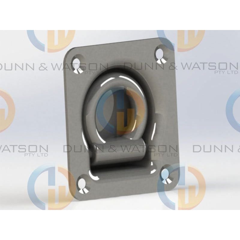 Heavy Duty Recessed Tie Down - Stainless Steel - 9