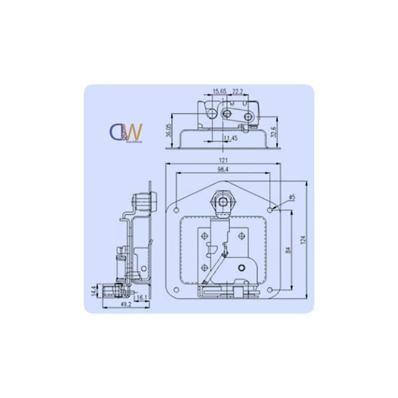 Rotary Locking - Folding T Handle - 1