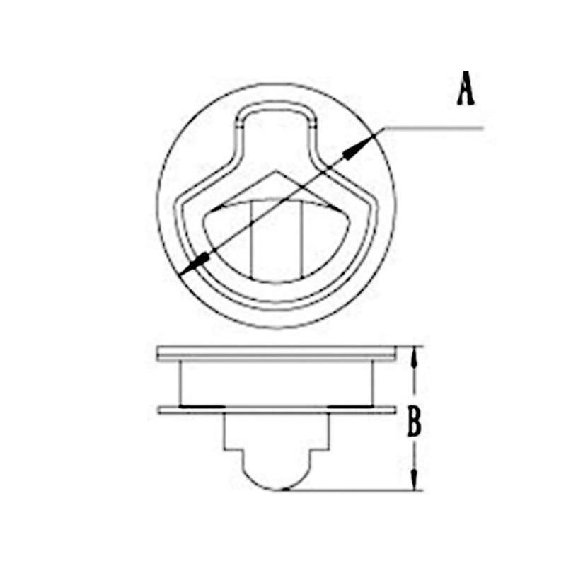 Finger Pull Latch - Stainless Steel - 4