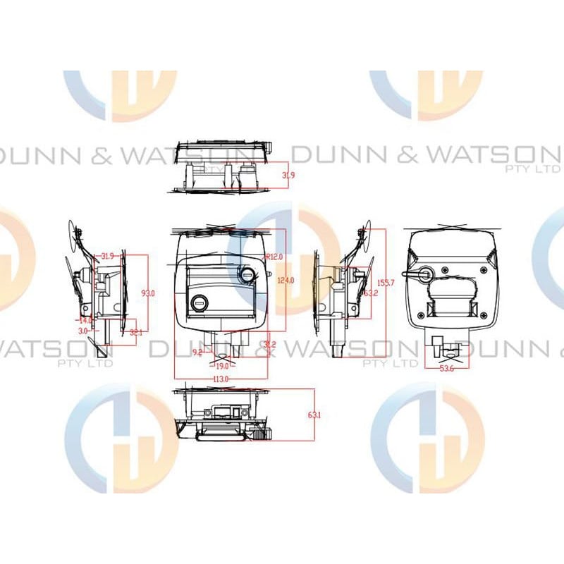 Trailer Door Lock - Chrome - 10