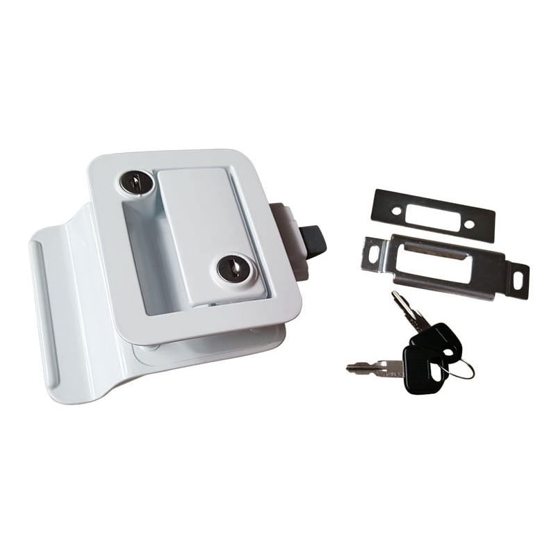 Trailer Door Lock - White - 12