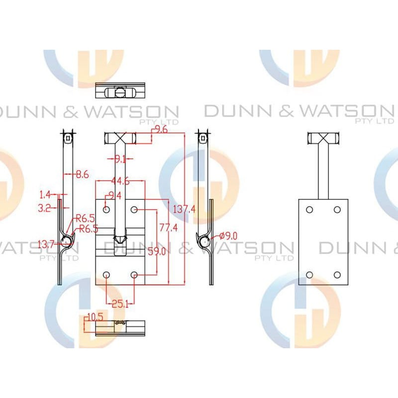 Door Hold Back - Stainless Steel - 4