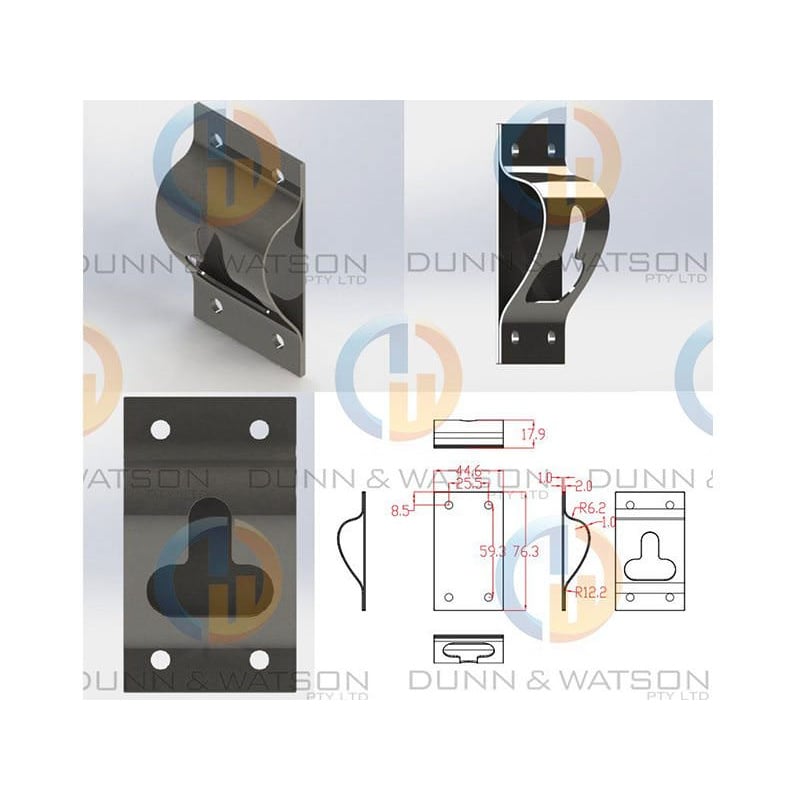 Door Hold Back - Stainless Steel - 5