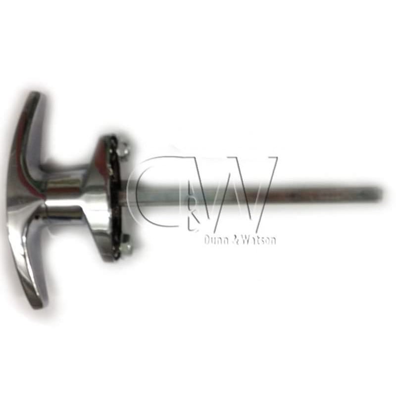 Rear Fixing T Handle - Chrome - 9