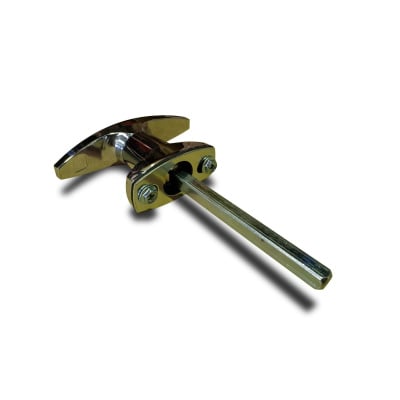 Rear Fixing T Handle - Chrome - 12