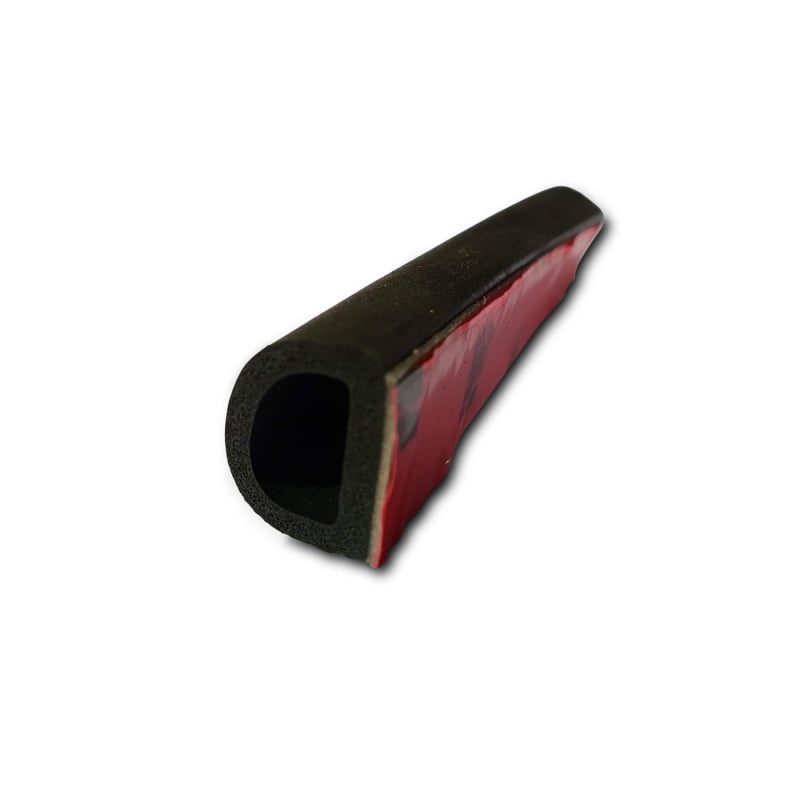 Large Self Adhesive D Seal - Rubber - 2