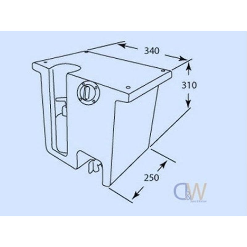 15L Vehicle Water Tank (Australian Made) - 1