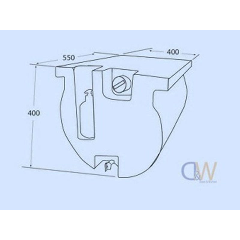 60L Vehicle Water Tank (Australian Made) - 1