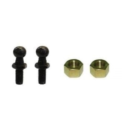 10mm Gas Strut Ball Studs & Nuts - Metal - 2