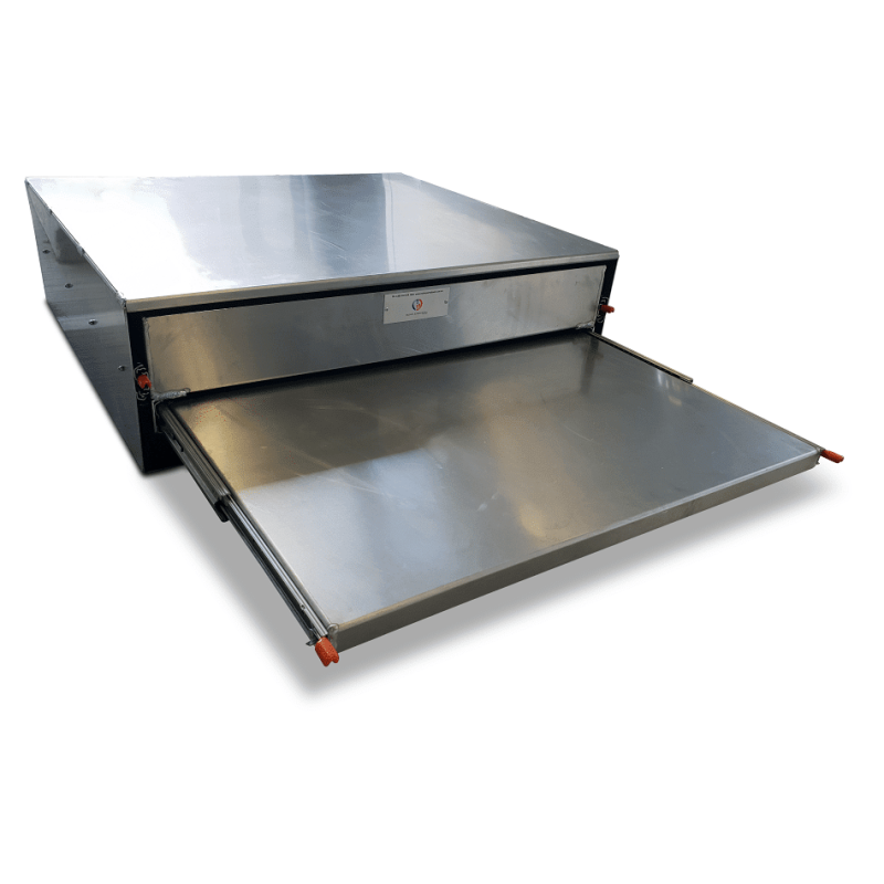 900mm W x 800mm D x 260mm H Canopy Cargo Drawer + Slide Out Bench (Aus Made) - 1