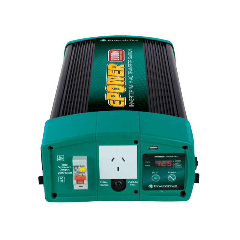 Enerdrive ePOWER True Sine Wave Inverter with AC Transfer & Safety Switch - 4