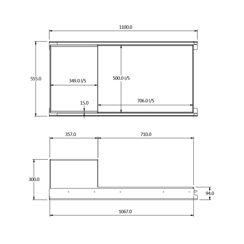 Caravan Tunnel Boot Drawer with BBQ Tray (Australian Made) - 2