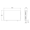 Side Bench to suit Standard Fridge Slides (Australian Made) - 2