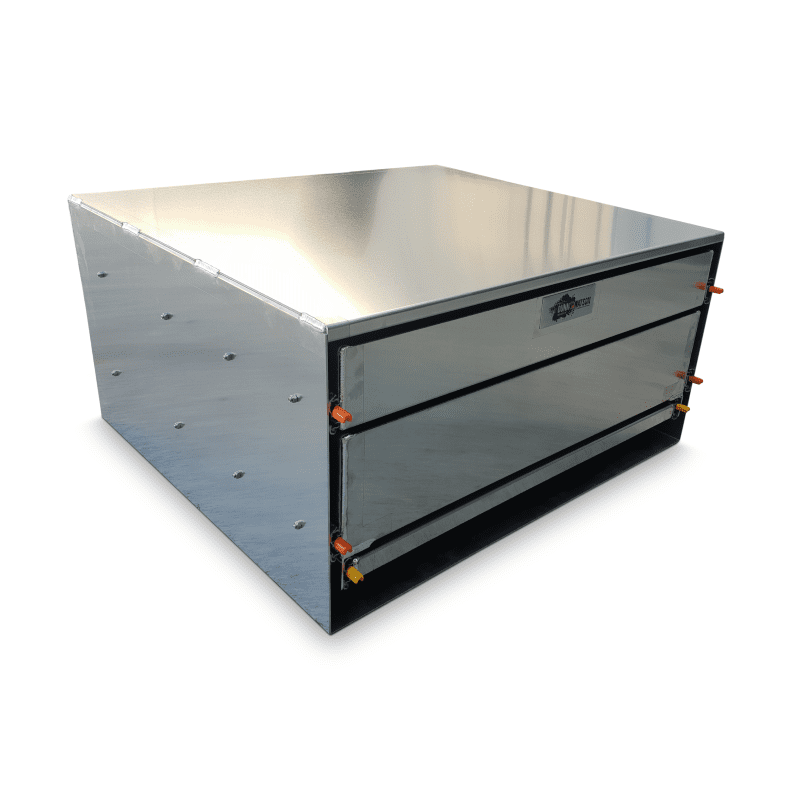 900mm W x 800mm D x 450mm H Double Canopy Cargo Drawer + Bench (Aus Made) - 4