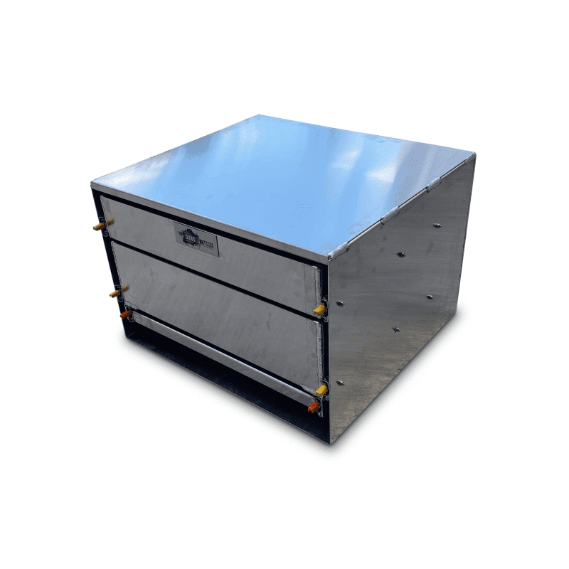 670mm W x 600mm D x 450mm H Double Canopy Cargo Drawer + Bench (Aus Made) - 3