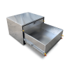 670mm W x 600mm D x 450mm H Double Canopy Cargo Drawer + Bench (Aus Made) - 4