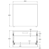 670mm W x 600mm D x 450mm H Double Canopy Cargo Drawer + Bench (Aus Made) - 1