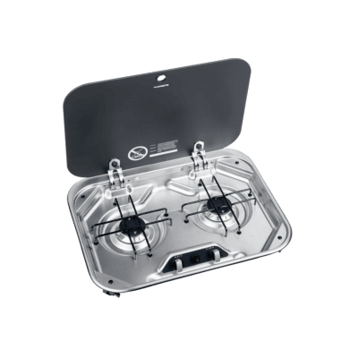 Dometic Two Burner Gas Stove with Lid - 1