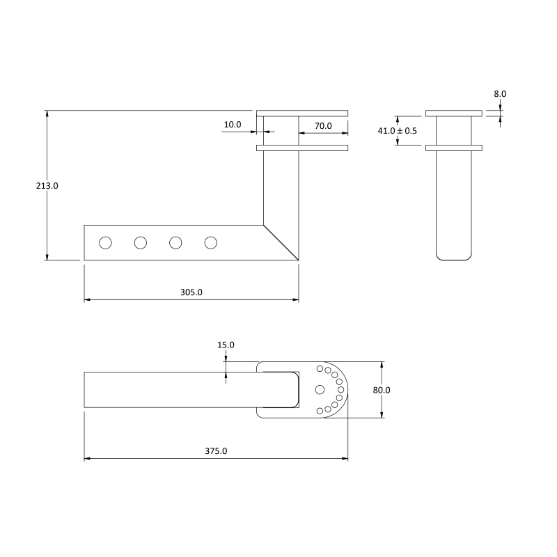 Portable BBQ Table for Caravan or Trailer (Australian Made) - 6