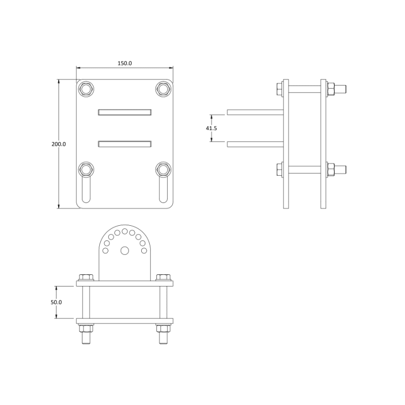 Portable BBQ Table for Caravan or Trailer (Australian Made) - 8