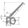 4x4 Canopy Single Leg Weather Seal - 5