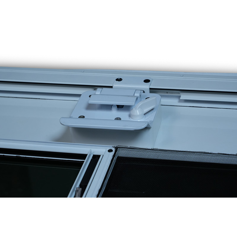 White Tear Drop Camper Door 2