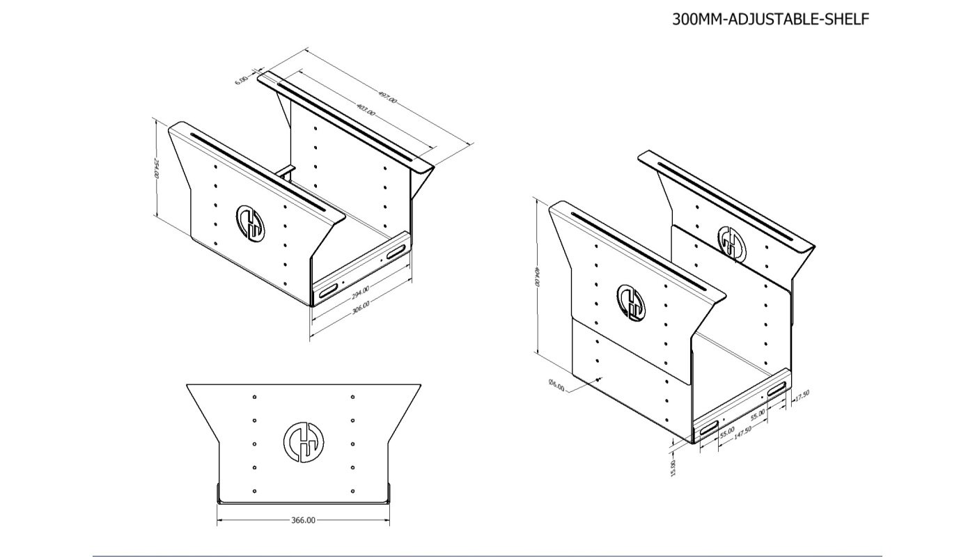 4wd Adjustable Canopy Shelf - 1