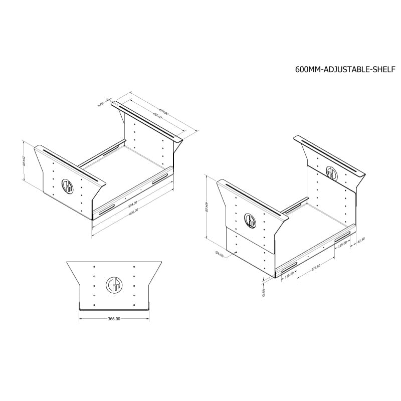 4wd Adjustable Canopy Shelf - 1