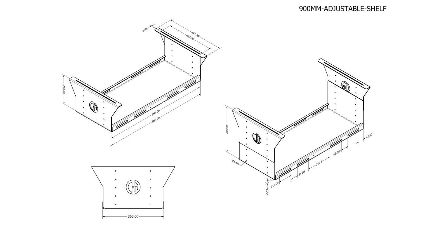 4wd Adjustable Canopy Shelf - 1