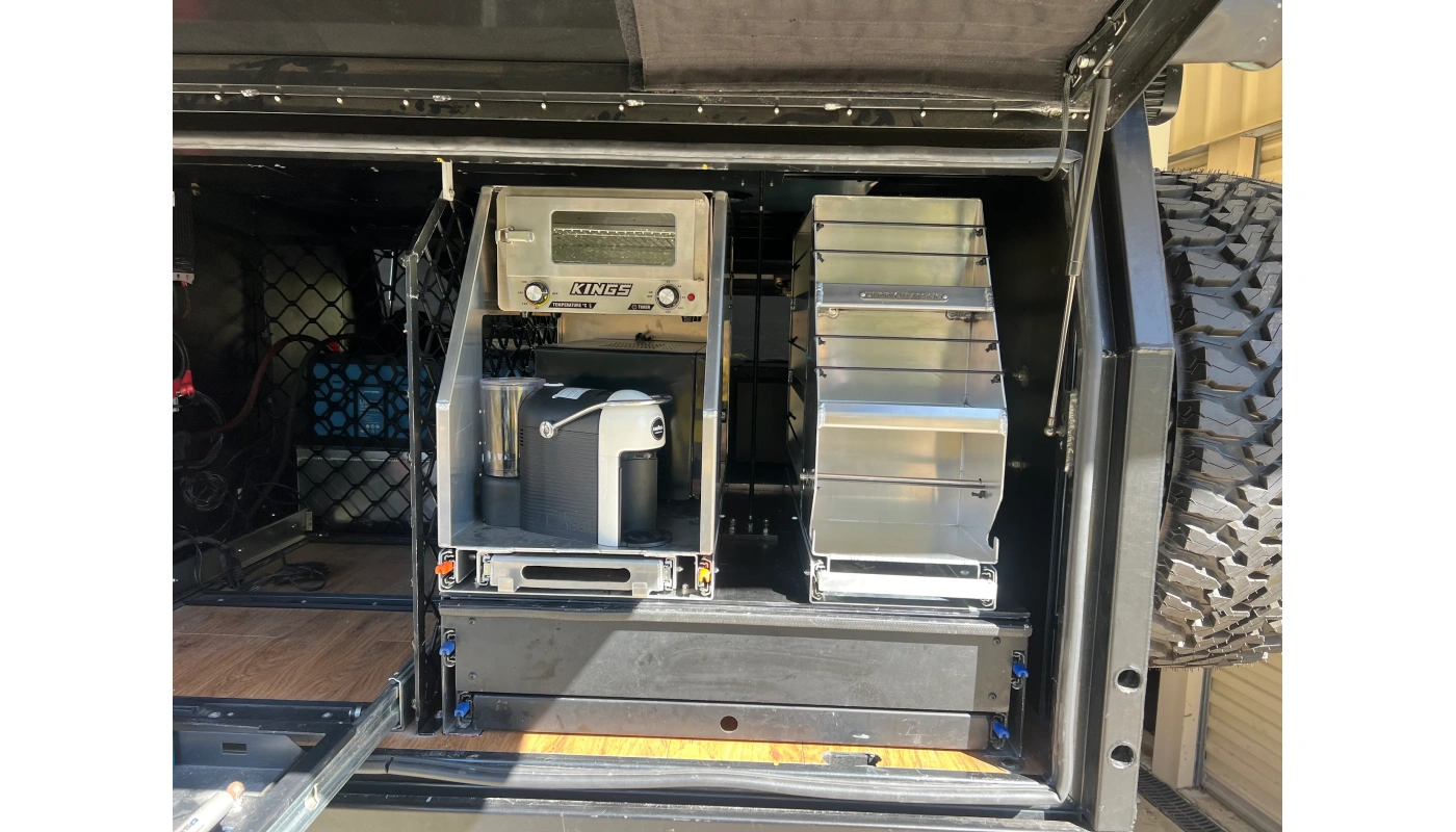Dunn And Watson Deluxe And Horizontal Paper Towel Pantry Installed In Customers 4wd Canopy